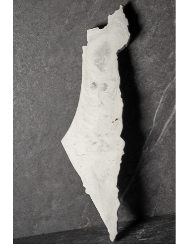 Mezouzah Carte Israël en plâtre effet marbre