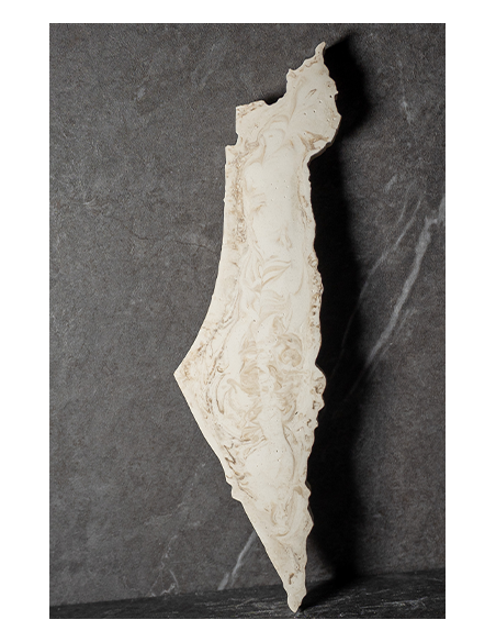 Mezouzah Carte Israël en plâtre effet marbre