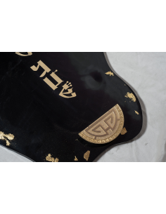 Plateau Ness XL en résine epoxy Noir 2