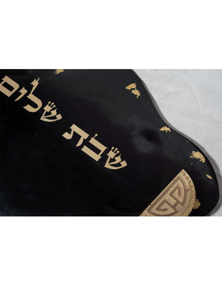 מגש חלה  שחור Ness XL משרף אפוקסי