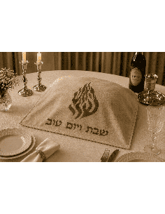 סט תיקי טלית ותפילין בהתאמה אישית מזמש חום