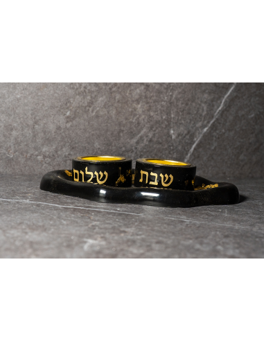פמוט מיכל משרף אפוקסי שחור