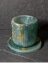 Verre de Kiddouch Ciselé en résine epoxy Vert