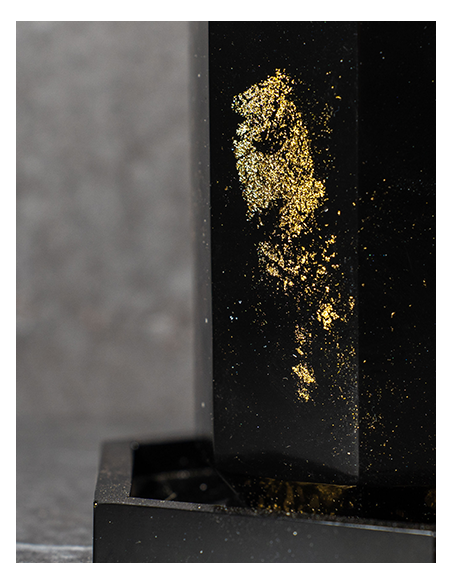 Verre de Kiddouch Octogonal Grand Modèle en résine epoxy Noir
