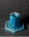 Verre de Kiddouch  Octogonal petit modèle en Epoxy Bleu