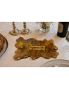 Plateau de Chabbat en résine epoxy – Modèle Ayala Marron